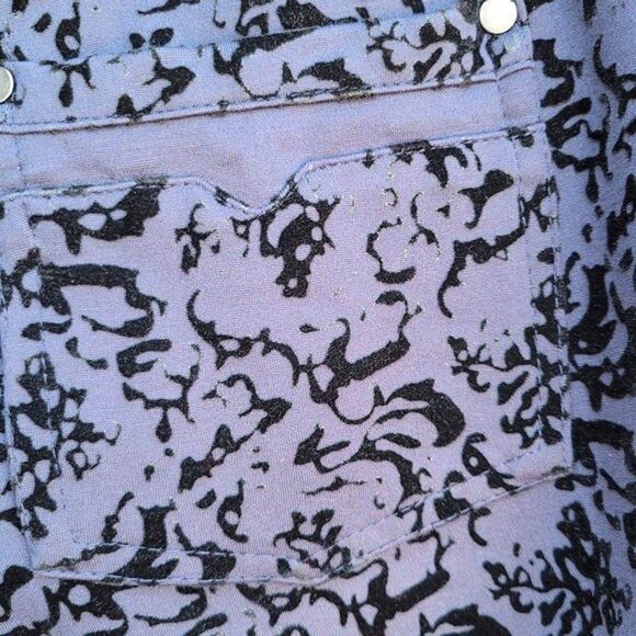 Soft Surroundings Size M Baroque Ponte Stretch Navy Blue Velvet Detailed Pants - Picture 10 of 12